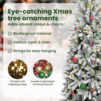 VidaXL Kunstkerstboom wit 150 cm pvc en plastic en staal en pe - thumbnail