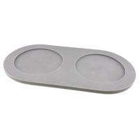 pino Voerbak-onderlegger Serving Tray Zand, grijs, Maat: L - thumbnail