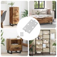 Scharnier Effen 899 pcs Zilver 58 x 35 x 1 mm Staal - thumbnail