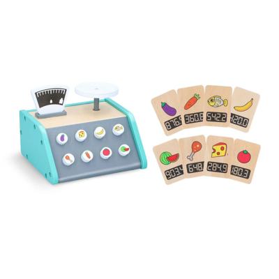 Marionette wooden toys speelgoed weegschaal - met 9 kaartjes - leerspeelgoed - fsc keurmerk - hout