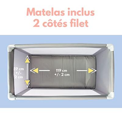 BAMBISOL reiswieg 120x60 cm - Vanaf de geboorte tot 3 maanden - Inclusief matras en draagtas