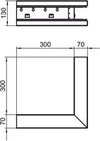 OBO Bettermann 6277210 Montageaccessoire (b x h) 130 mm x 70 mm 1 stuk(s) - thumbnail