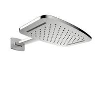 Wiesbaden Waterval hoofddouche met doucheram 40 x 25 cm geborsteld staal - thumbnail