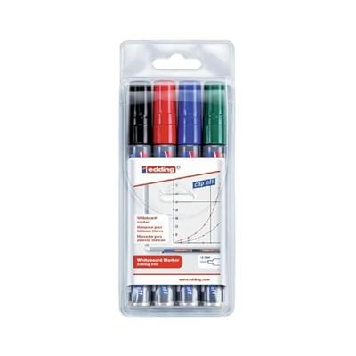 Edding 4-250-4-2 Whiteboardmarkerset Blauw, Groen, Rood, Zwart 4 stuk(s) Edding 4-250-4-2 Whiteboardmarkerset Blauw, Groen, Rood, Zwart 4 stuk(s)