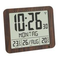 TFA Dostmann 60.4518.08 Wandklok Zendergestuurd 248 mm x 25 mm x 206 mm Hout - thumbnail