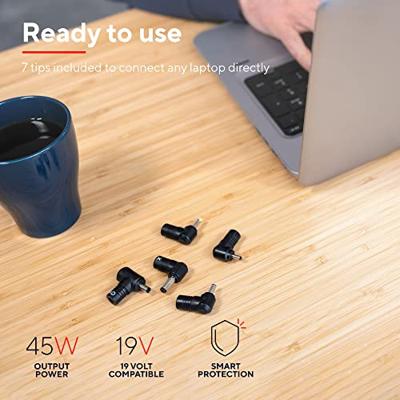 Trust Primo Universele 45W-laptopoplader Desktop accessoire Zwart - thumbnail