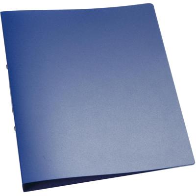 Q-CONNECT ringmap, PP, 2 ringen, 25 mm, transparant blauw