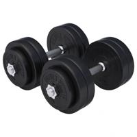 Dumbellset 30 kg Kunststof - thumbnail