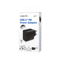 LogiLink Ladegerät USB-oplader 18 W 1x USB-C USB PD Zwart Binnen - thumbnail