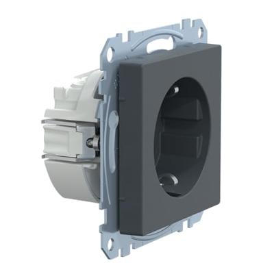 Merten MEG2401-0414 Wandcontactdoos System M Antraciet 1 stuk(s)