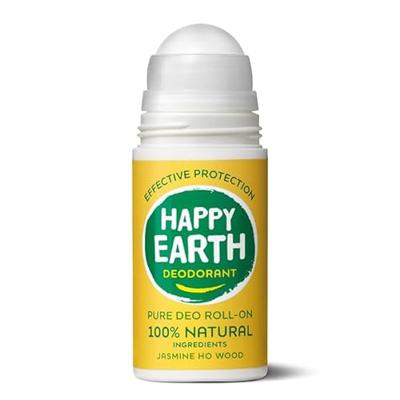 Happy Earth 100% Natural Deo Roll-On Jasmine Ho Wood Happy Earth 100% Natural Deo Roll-On Jasmine Ho Wood