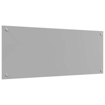 VidaXL Keuken spatscherm lichtgrijs 100 x 40 cm gehard glas