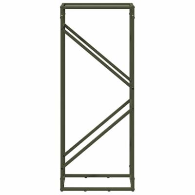 Brandhoutrek 40x25x100 cm koudgewalst staal olijfgroen