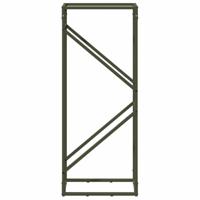 Brandhoutrek 40x25x100 cm koudgewalst staal olijfgroen - thumbnail