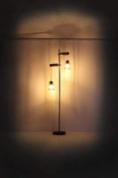 Globo Staande lampMina zwart met hout - 15326-2SN - thumbnail