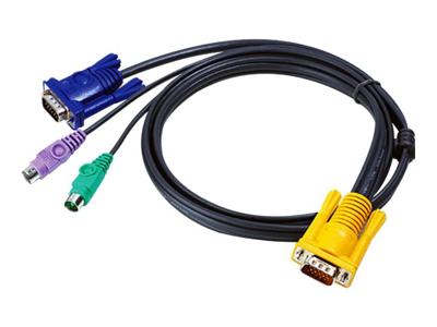 Aten 2l-5206p kvm special combination cable, vga/ps/2