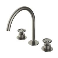 Hotbath Cobber @work inbouw wastafelmengkraan geborsteld nikkel CW033GN - thumbnail