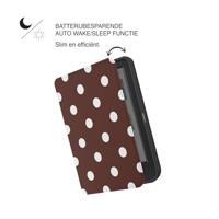 Lunso Kobo Clara BW / Clara Colour hoesje (6 inch) - Vegan Saffiano Leren Sleep Cover - Vintage Dots - thumbnail