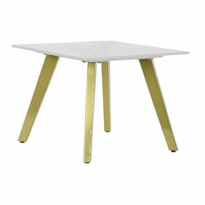 Wandtafel DKD Home Decor Wit Gouden Metaal Keramisch 60 x 60 x 48 cm