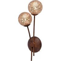 Paul Neuhaus Wandlamp Greta 2 lichts H 44 cm bruin - thumbnail