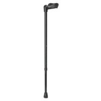 Thuasne Aluminium Wandelstok met Anatomische Handgreep - Links - Zwart - thumbnail