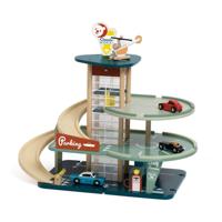 Classic World houten vintage garage met auto&apos;s, 11dlg. - thumbnail