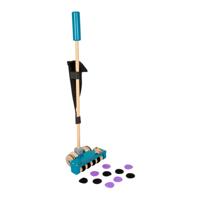 Small Foot houten stofzuiger met gekleurde klittenband stippen, 12dlg. - thumbnail