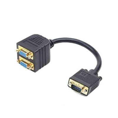 Gembird cc-vgax2 – 20 cm VGA-kabel – VGA-kabels (2 x VGA (D-Sub), VGA (D-Sub), Vrouwelijk, Mannelijk, Zwart)