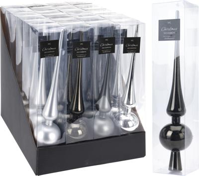 Piek 275mm graphite 4ass kerstversiering Nampook - Nampook