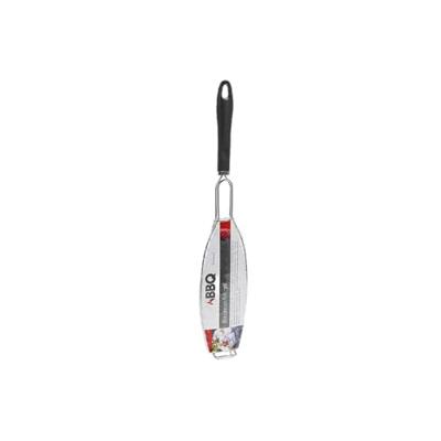 BBQ visgrill 58 cm zwart/chroom