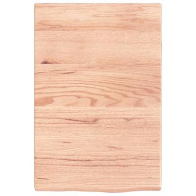 VidaXL Wastafelblad 40x60x(2-4) cm behandeld massief hout lichtbruin VidaXL Wastafelblad 40x60x(2-4) cm behandeld massief hout lichtbruin