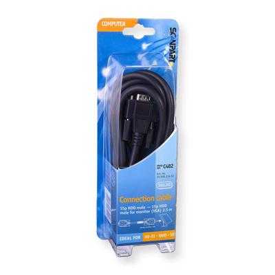 Scanpart Vga Aansluitkabel 15p(m)-(m) 2.5m Scanpart Vga Aansluitkabel 15p(m)-(m) 2.5m