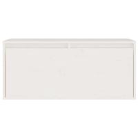 Tv-meubelen 2 st massief grenenhout wit - thumbnail