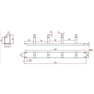 Renkforce RF-3429148 19 inch Kabelgeleiding voor patchkast 1 HE Zwart Renkforce RF-3429148 19 inch Kabelgeleiding voor patchkast 1 HE Zwart
