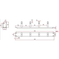 Renkforce RF-3429148 19 inch Kabelgeleiding voor patchkast 1 HE Zwart - thumbnail