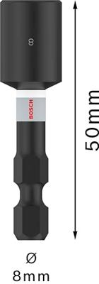 Bosch Accessoires Impact Control dopsleutel 8mm - 2608522351