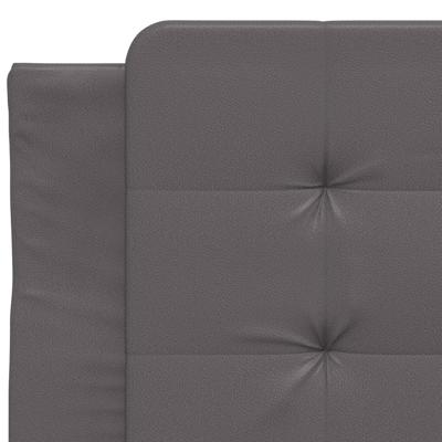 Bedframe zonder matras "Zadar" kunstleer grijs 90x200 cm