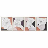 Schilderij DKD Home Decor S3018016 Abstract (40 x 2,5 x 50 cm) (4 Stuks) - thumbnail