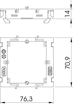 OBO Bettermann 71MTD voor Montagedrager 76.3 mm 1 stuk(s)
