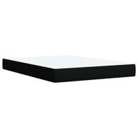 Boxspring met matras stof zwart 140x190 cm - thumbnail