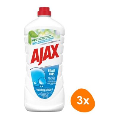 Ajax - Allesreiniger Fris - 3x 1,25ltr Ajax - Allesreiniger Fris - 3x 1,25ltr