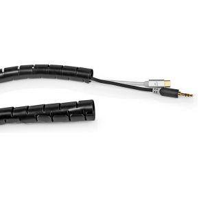 Nedis CMSW1922BK200 Kabelmanagement Sleeve 2.00 M 1 Stuks Maximale Kabeldikte: 22 Mm Pe Zwart