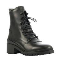 Nubikk Jane Cone leren veterboots zwart - thumbnail