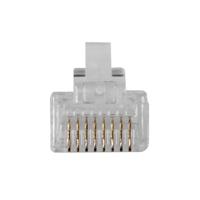 ACT TD108R RJ45 (8P/8C) Modulaire Connector | Ronde Kabel | Soepele aders | 25 stuks - thumbnail