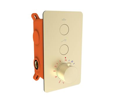 Inbouw Douchekraan Best Design Clic Nancy 2-weg Thermostaat Mat Goud