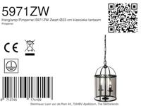 Steinhauer Klassieke hanglampPimpernel zwart 2-lichts - 5971ZW - thumbnail