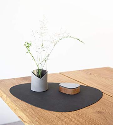 LIND DNA - Dinner Mat Curve - Placemat 37x44cm Nupo Black