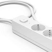 Hama 00116076 Stekkerdoos met schakelaar Wit, Grijs Randaarde stekker 1 stuk(s) - thumbnail