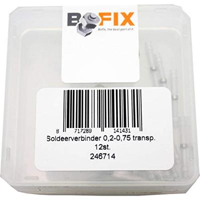 Bofix Soldeerverbinder 0,2-0,75 transp. per 12 stuks Bofix Soldeerverbinder 0,2-0,75 transp. per 12 stuks