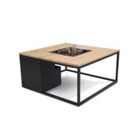 Cosi: Cosiloft 100 Vuurtafel Teak tafelblad - zwart - thumbnail